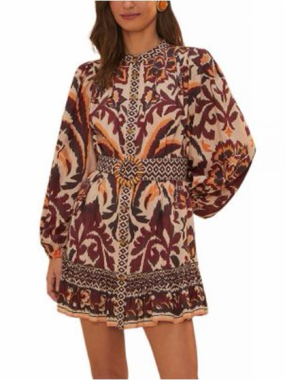 Farm Rio Women’s size Medium Toucans Scarf Mini Dress